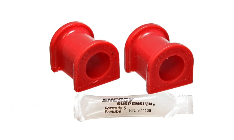 Mitsubishi Lancer Sway Bar Bushings - Rear - Energy Suspension - 22mm - Red - `03-`05 Mitsubishi Lancer Sway Bar Bushings - Rear - Energy Suspension - 22mm - Red - `03-`05